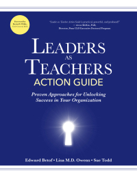 Omslagafbeelding: Leaders as Teachers Action Guide 9781562869199