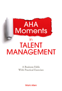 Cover image: Aha Moments in Talent Management 9781562869168