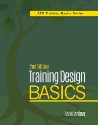 Omslagafbeelding: Training Design Basics 2nd edition 9781562869250