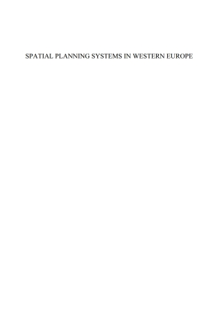 Cover image: Spatial Planning Systems in Western Europe 1st edition 9781586036560