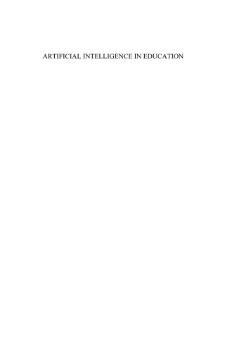 Imagen de portada: Artificial Intelligence in Education 1st edition 9781607500285