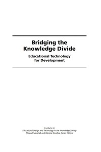 Cover image: Bridging the Knowledge Divide: Educational Technology for Development 9781607521099