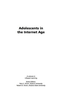 Cover image: Adolescents in the Internet Age 9781607521181