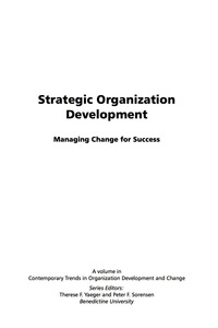 Cover image: Strategic Organization Development: Managing Change for Success 9781607522102