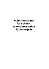 Cover image: Public Relations For Schools: A Resource Guide for Principals 9781593112578