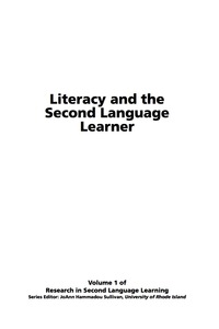 Cover image: Literacy and the Second Language Learner 9781930608863