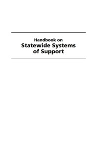 Cover image: Handbook on Statewide Systems of Support 9781593118822