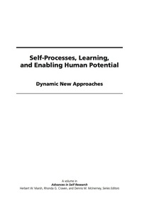 Cover image: Self-Processes, Learning and Enabling Human Potential: Dynamic New Approaches 9781593119034