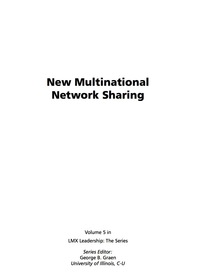 Cover image: New Multinational Network Sharing 9781593117719