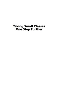 Cover image: Taking Small Classes One Step Further 9781931576604