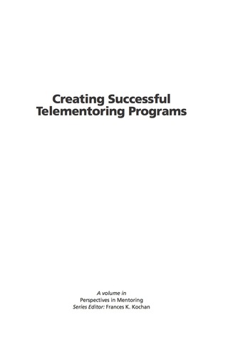 Cover image: Creating Successful Telementoring Programs 9781930608405