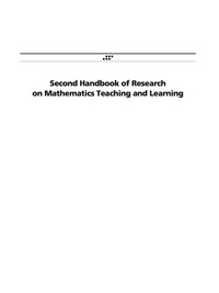 Cover image: Second Handbook of Research on Mathematics Teaching and Learning: A Project of the National Council of Teachers of Mathematics 9781593111762