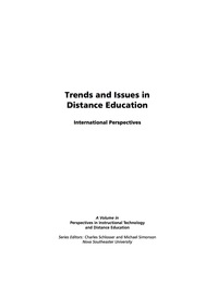Cover image: Trends and Issues in Distance Education: International Perspectives 9781593112127