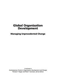 Cover image: Global Organization Development: Managing Unprecedented Change 9781593115593