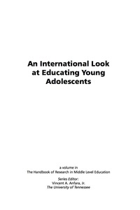 Cover image: An International Look at Educating Young Adolescents 9781607520412