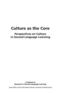 Cover image: Culture as the Core: Perspective on Culture in Second Language Education 9781931576222