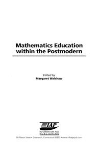 Cover image: Mathematics Education within the Postmodern 9781593111304