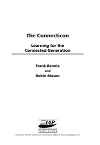 Cover image: The Connecticon: Learning for the Connected Generation 9781593112097