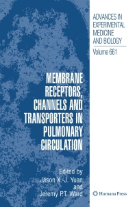 Titelbild: Membrane Receptors, Channels and Transporters in Pulmonary Circulation 9781607614999