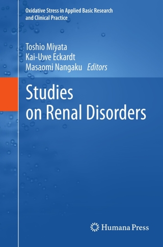 Imagen de portada: Studies on Renal Disorders 9781607618560