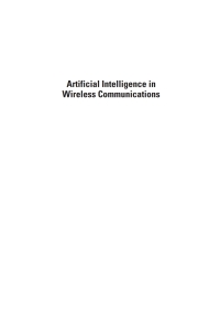 صورة الغلاف: Artificial Intelligence in Wireless Communications 1st edition 9781607832348