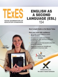 صورة الغلاف: TExES English as a Second Language (ESL) 154