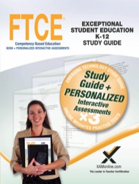 Titelbild: FTCE Exceptional Student Education K-12 Book and Online 9781607873822
