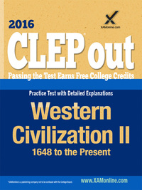 صورة الغلاف: CLEP Western Civilization II: 1648 to the Present 9781607875208