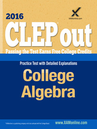 Imagen de portada: CLEP College Algebra 9781607875215