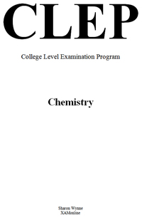 Imagen de portada: CLEP Chemistry