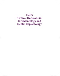 Cover image: Hall's Critical Decisions in Periodontology 9781607950462