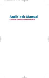Imagen de portada: Antibiotic Manual 9781607950844