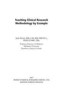 Cover image: Teaching Clinical Research Methodology by Example 9781607952831