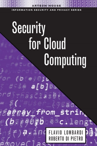 Omslagafbeelding: Security for Cloud Computing 1st edition 9781608079896