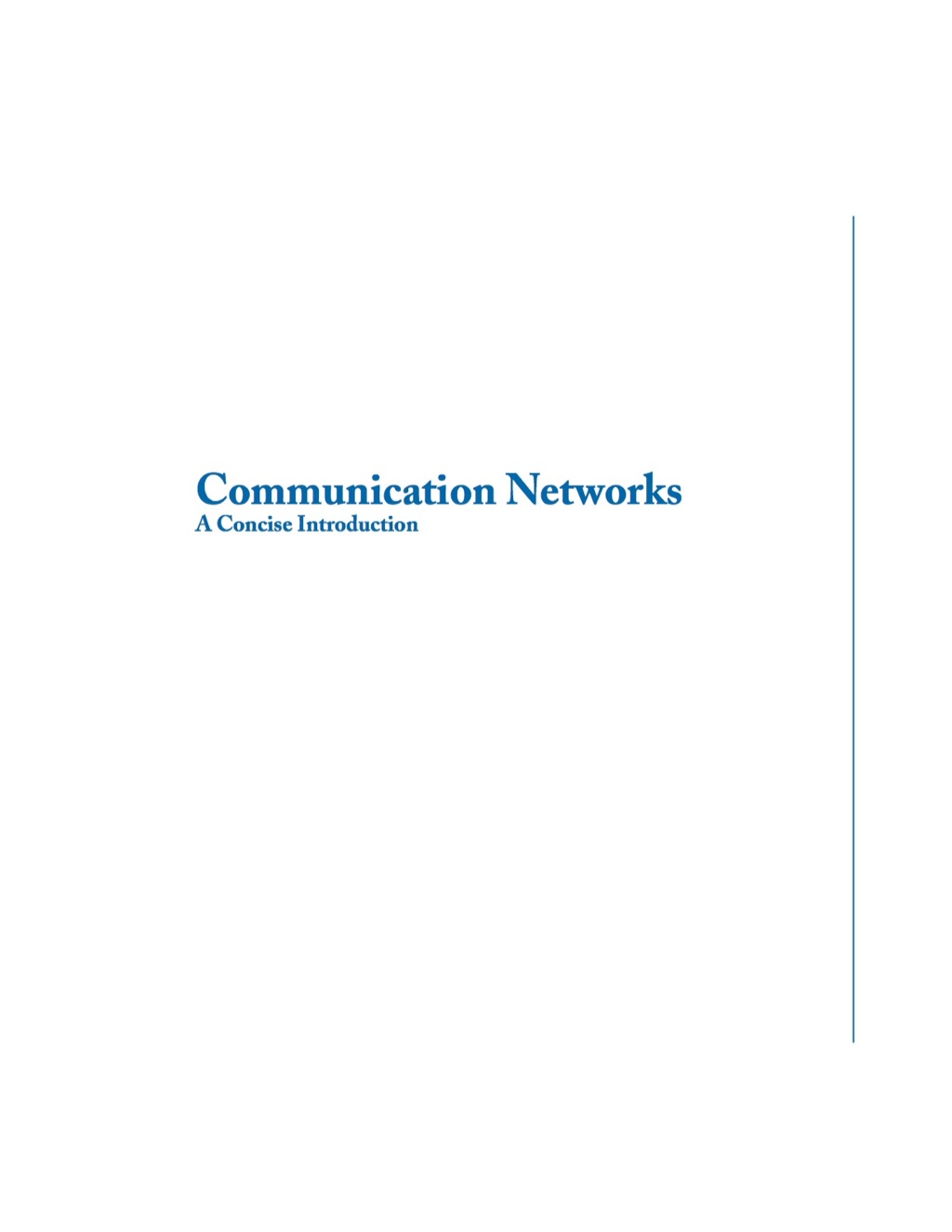 Communication Networks