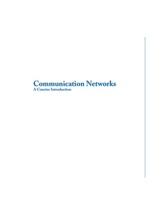 صورة الغلاف: Communication Networks 9781608450947