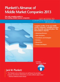 Omslagafbeelding: Plunkett's Almanac of Middle Market Companies 2013 13th edition 9781608796816