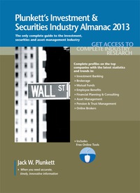 Cover image: Plunkett's Investment & Securities Industry Almanac 2013 9781608796939