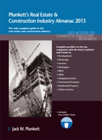 صورة الغلاف: Plunkett's Real Estate & Construction Industry Almanac 2013 9781608797042