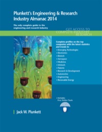 Imagen de portada: Plunkett's Engineering & Research Industry Almanac 2014 1st edition 9781608797356