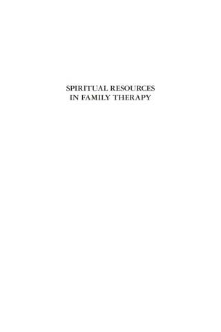 Cover image: Spiritual Resources in Family Therapy 2nd edition 9781606239087
