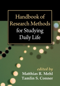 Titelbild: Handbook of Research Methods for Studying Daily Life 9781462513055