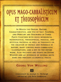 صورة الغلاف: Opus Mago-Cabbalisticum Et Theosophicum 9781578633272