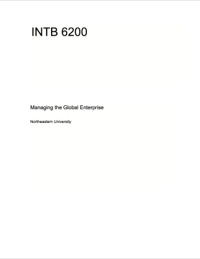 Cover image: INTB 6200: MANAGING THE GLOBAL ENTERPRISE – NICK ATHANASSIOU