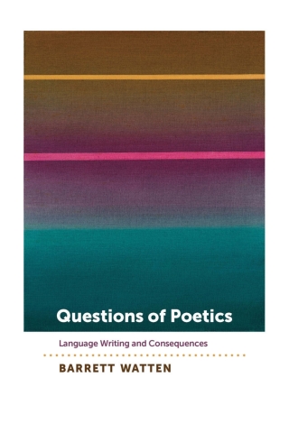 Imagen de portada: Questions of Poetics 9781609384302