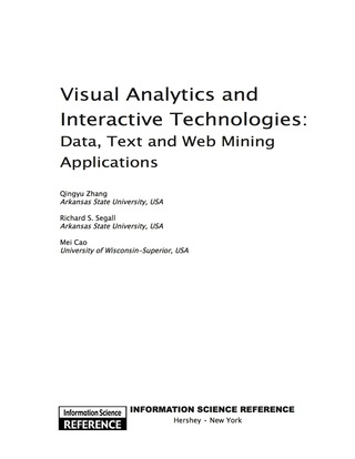 Cover image: Visual Analytics and Interactive Technologies: Data, Text and Web Mining Applications 9781609601027