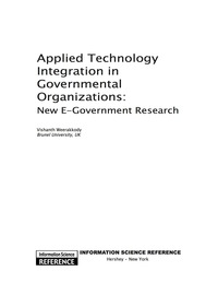 Imagen de portada: Applied Technology Integration in Governmental Organizations 9781609601621