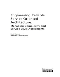 Cover image: Engineering Reliable Service Oriented Architecture 9781609604936