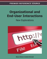 Cover image: Organizational and End-User Interactions 9781609605773