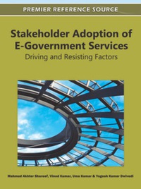 Cover image: Stakeholder Adoption of E-Government Services 9781609606015